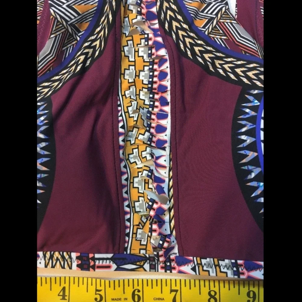 NWT! $101‎ Red Carter High Neck Bikini Top [SZ XS]